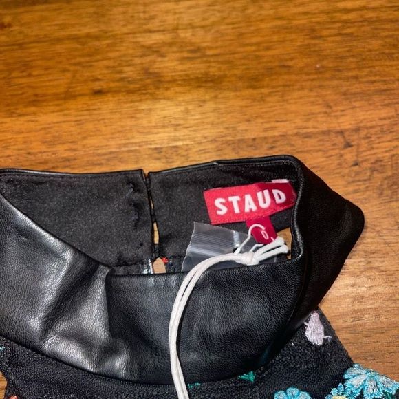 NWT Staud Sicily Georgette Shift Dress - Picture 5 of 7